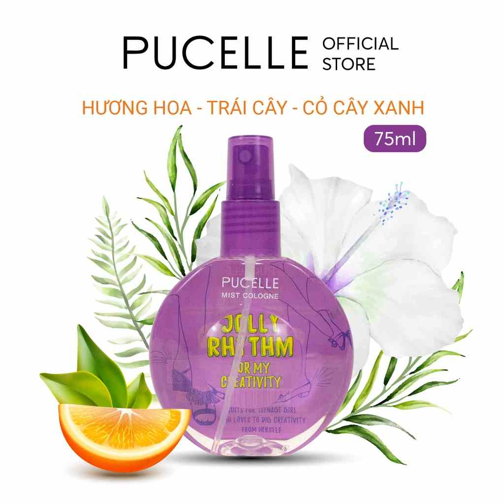 [Mã BMLTA35 giảm đến 35K đơn 99K] Nước Hoa PUCELLE Mist Cologne Jolly Rhythm For My Creavity 75ml