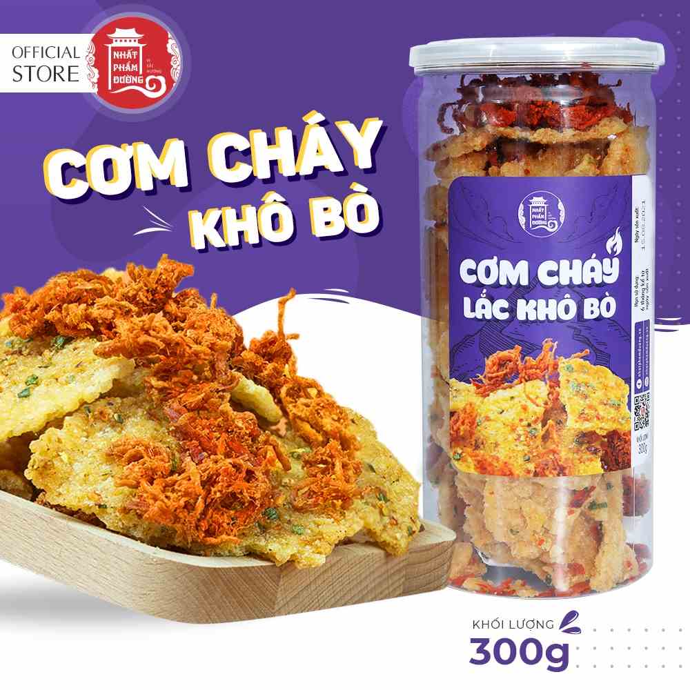 Cơm cháy khô bò 300g Nhất Phẩm Đường