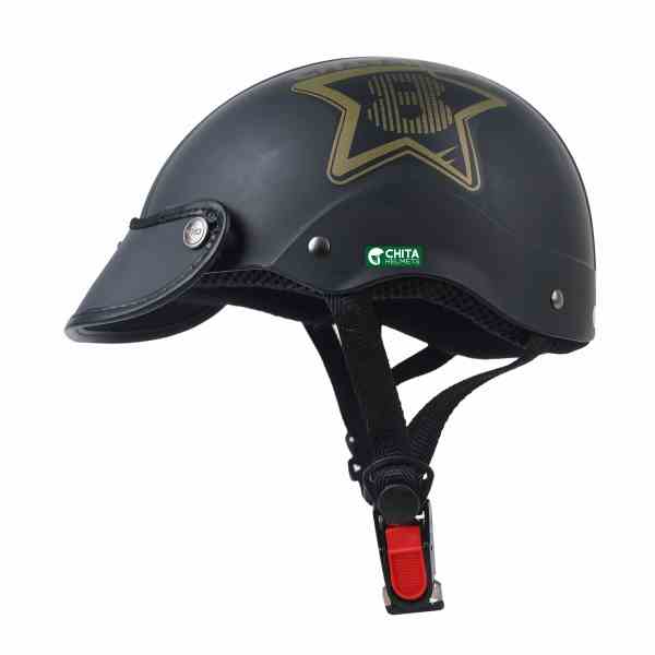 Mũ Bảo Hiểm 1/2 Đầu CHITA HELMETS CT31 Nhiều Màu Tem Sao số 8