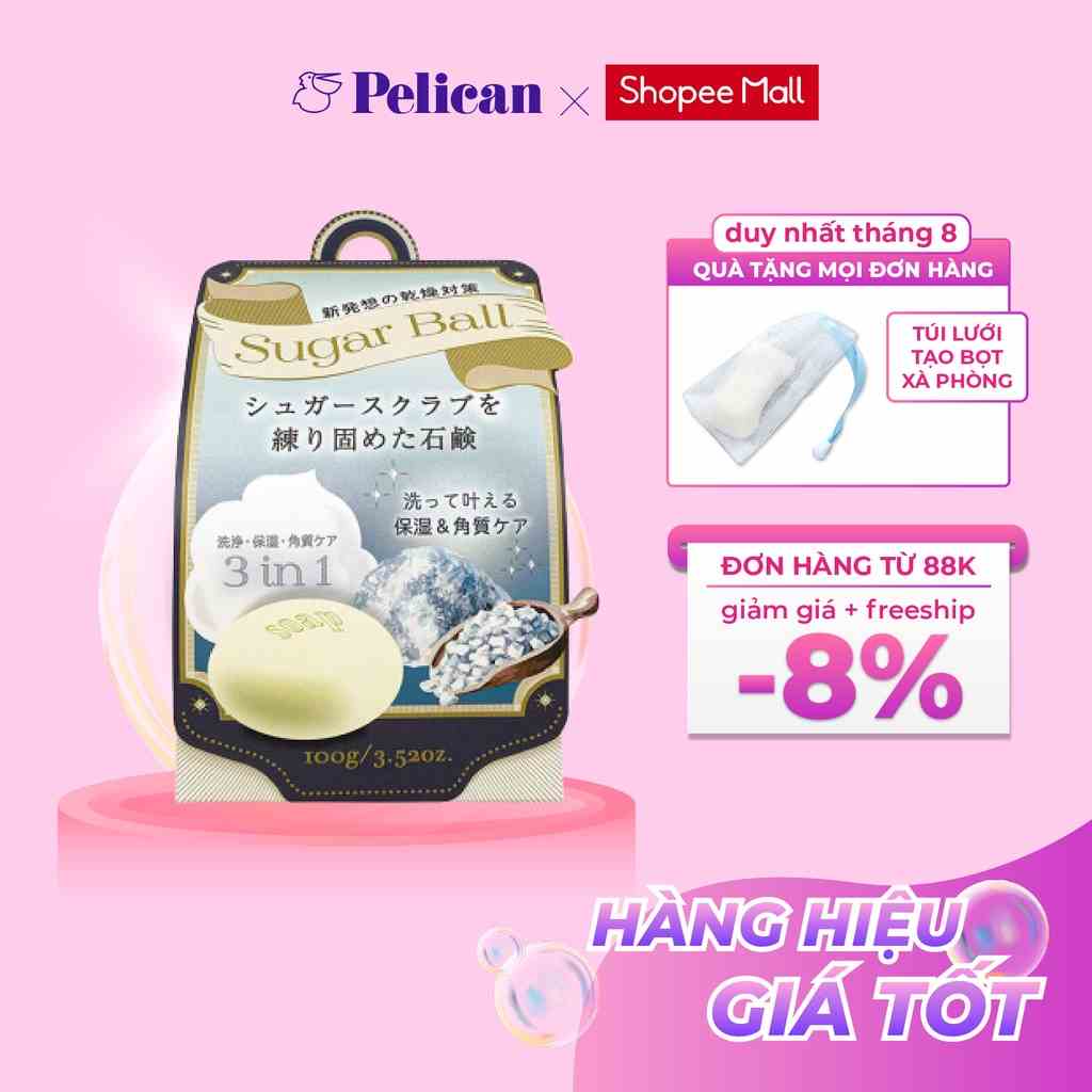 [Mã BMLTB35 giảm đến 35K đơn 99K] Xà phòng đường tẩy tế bào chết toàn thân Pelican Sugar Ball 100g