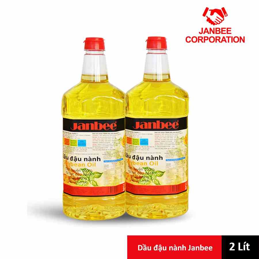 [Mã BMLTA35 giảm đến 35K đơn 99K] Dầu Đậu Nành Janbee Combo 2 chai 2L