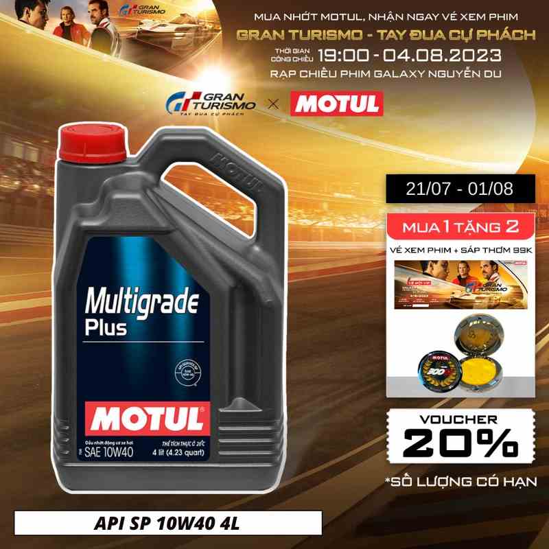 Dầu nhớt xe ô tô MOTUL MULTIGRADE PLUS 10W40 SP 4L