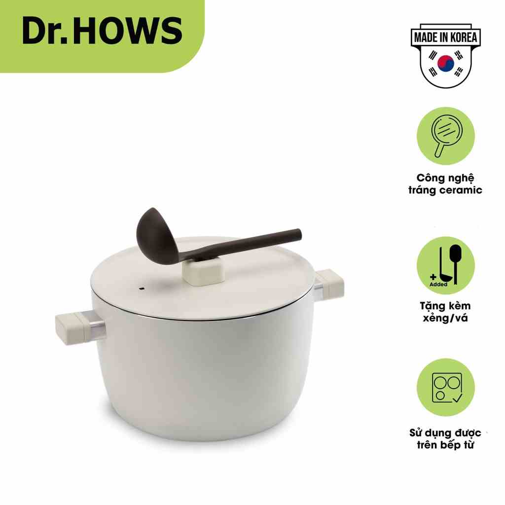 [Mã BMLTB200 giảm đến 100K đơn 499K] Nồi hầm chống dính Dr.HOWS Lumi Stock Pot 26 cm