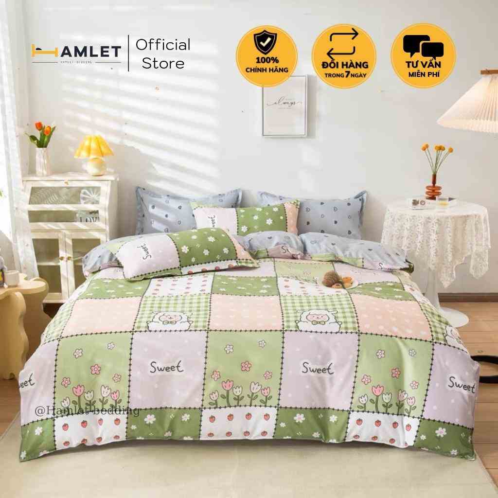 Bộ chăn ga gối Hamlet Cotton Poly hoa lá cành mẫu Hot cập nhật liên tục