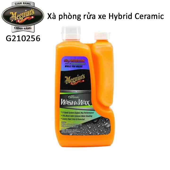 Meguiars Xà phòng rửa xe có thành phần Ceramic tạo hiệu ứng lá sen - Hybrid Ceramic Wash & Wax, G210256