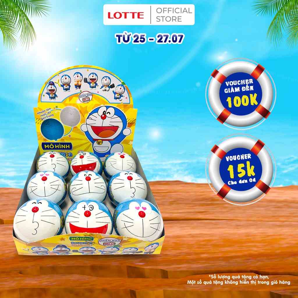 [Mã BMLTB35 giảm đến 35K đơn 99K] Hộp 9 cái Lotte Doraemon - Kẹo gum hương cam 3 g (ngẫu nhiên mẫu)