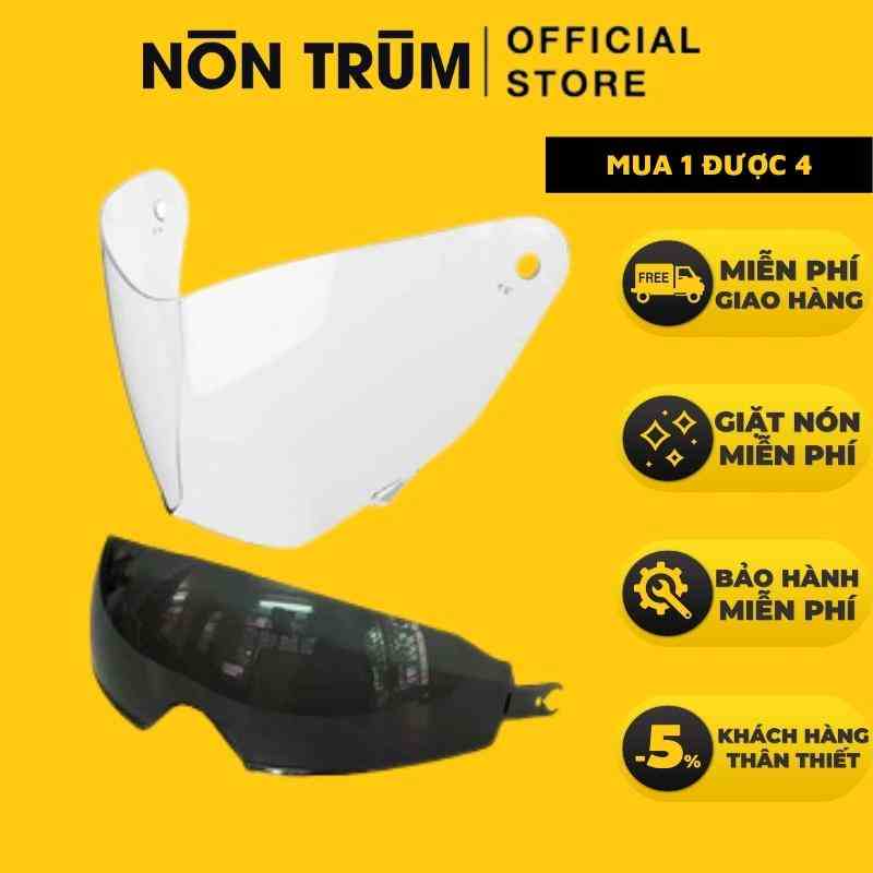 Kính thay thế cho mũ bảo hiểm Royal 3/4 M789 (dùng chung với kính ROC 07) được phân phối tại hệ thống Nón Trùm