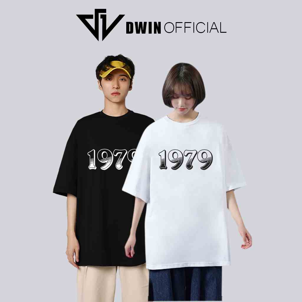 Áo thun unisex in 1979 thời trang Dwin basic tee phông trơn nam nữ tay lỡ oversize form rộng