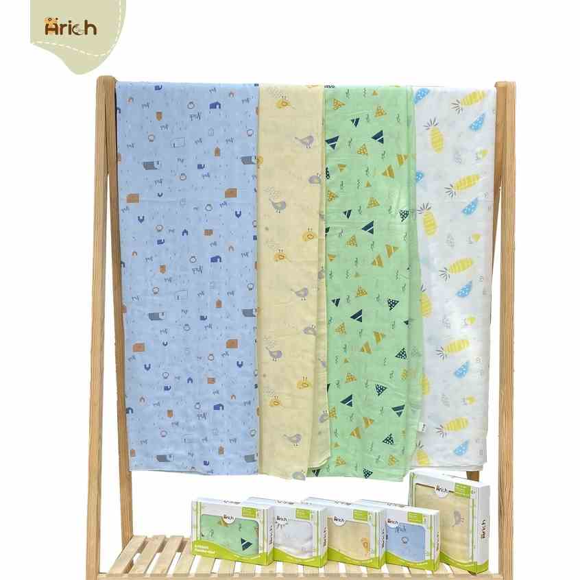 Khăn Vải Sợi Tre Đa Năng Arich Cho Bé 125x125cm