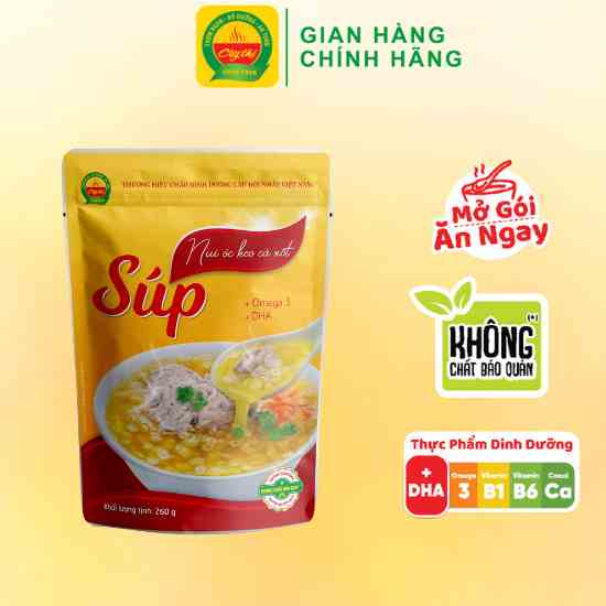 Súp Nui Óc Heo Cà Rốt Cây Thị 260g