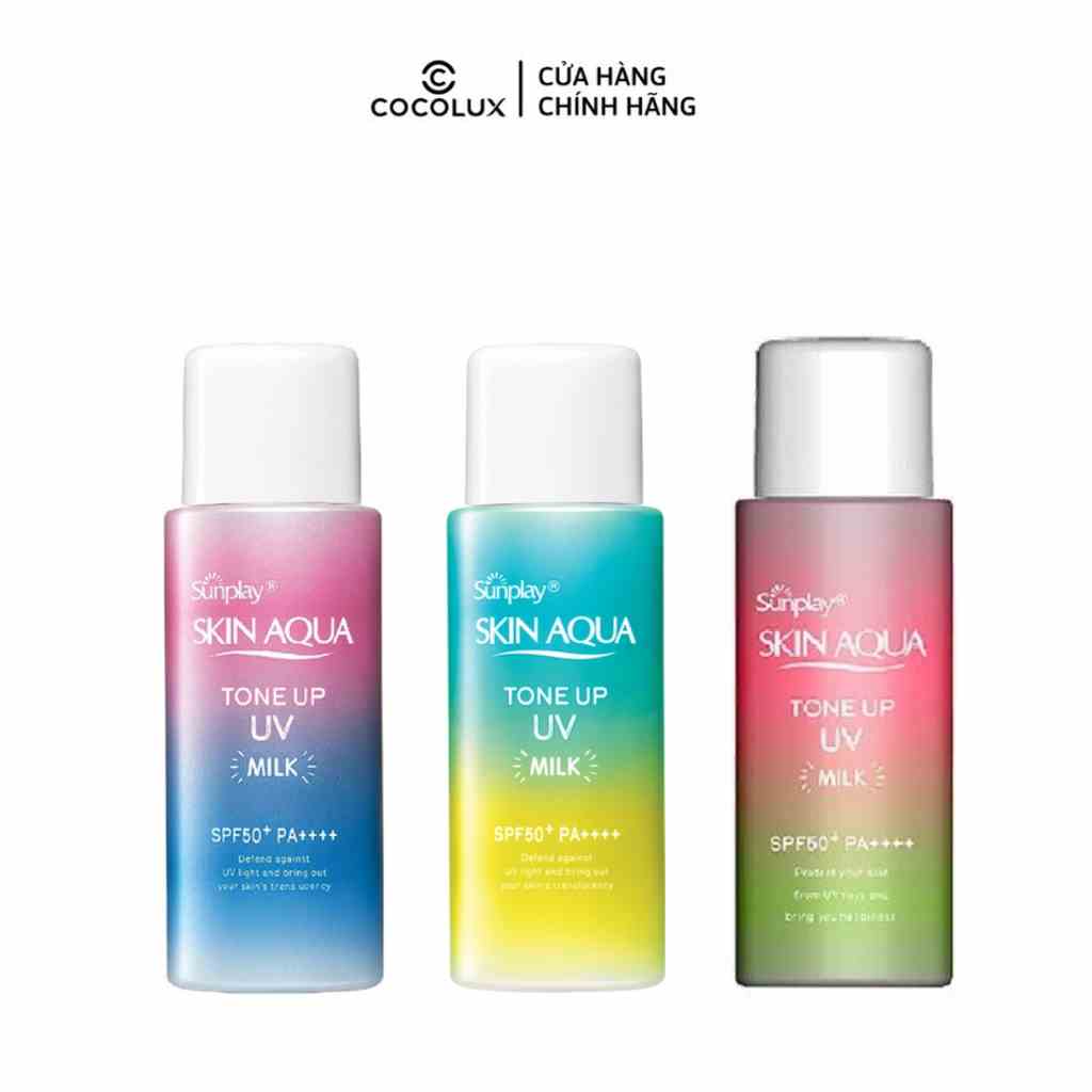 Sữa Chống Nắng Sunplay Skin Aqua Tone Up UV Milk - Lavender SPF50+ PA++++ 50g