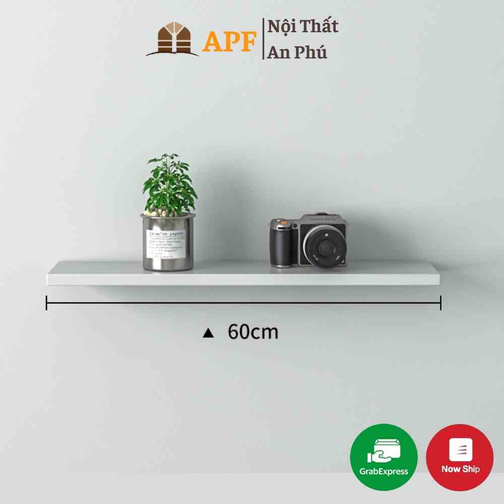 Kệ 3 Thanh Ngang APF Chất Liệu Gỗ MDF Nhập Khẩu Bền Đẹp, Giúp Trang Trí Phòng Ngủ, Phòng Khách 60x15cm KTN3