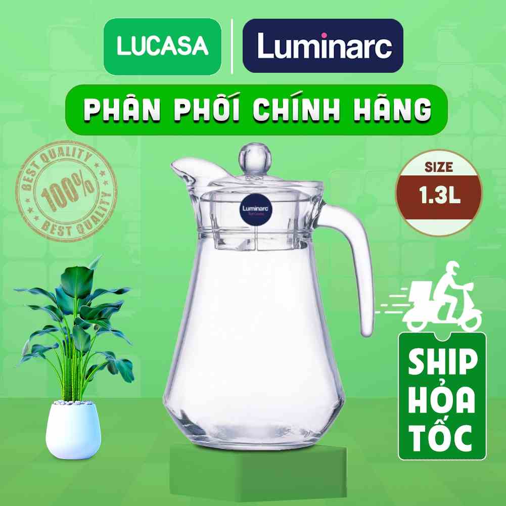 [Mã BMLTA35 giảm đến 35K đơn 99K] Bình Nước Thủy Tinh Luminarc Arc 1.3L - L2662 | Phân Phối Chính Hãng