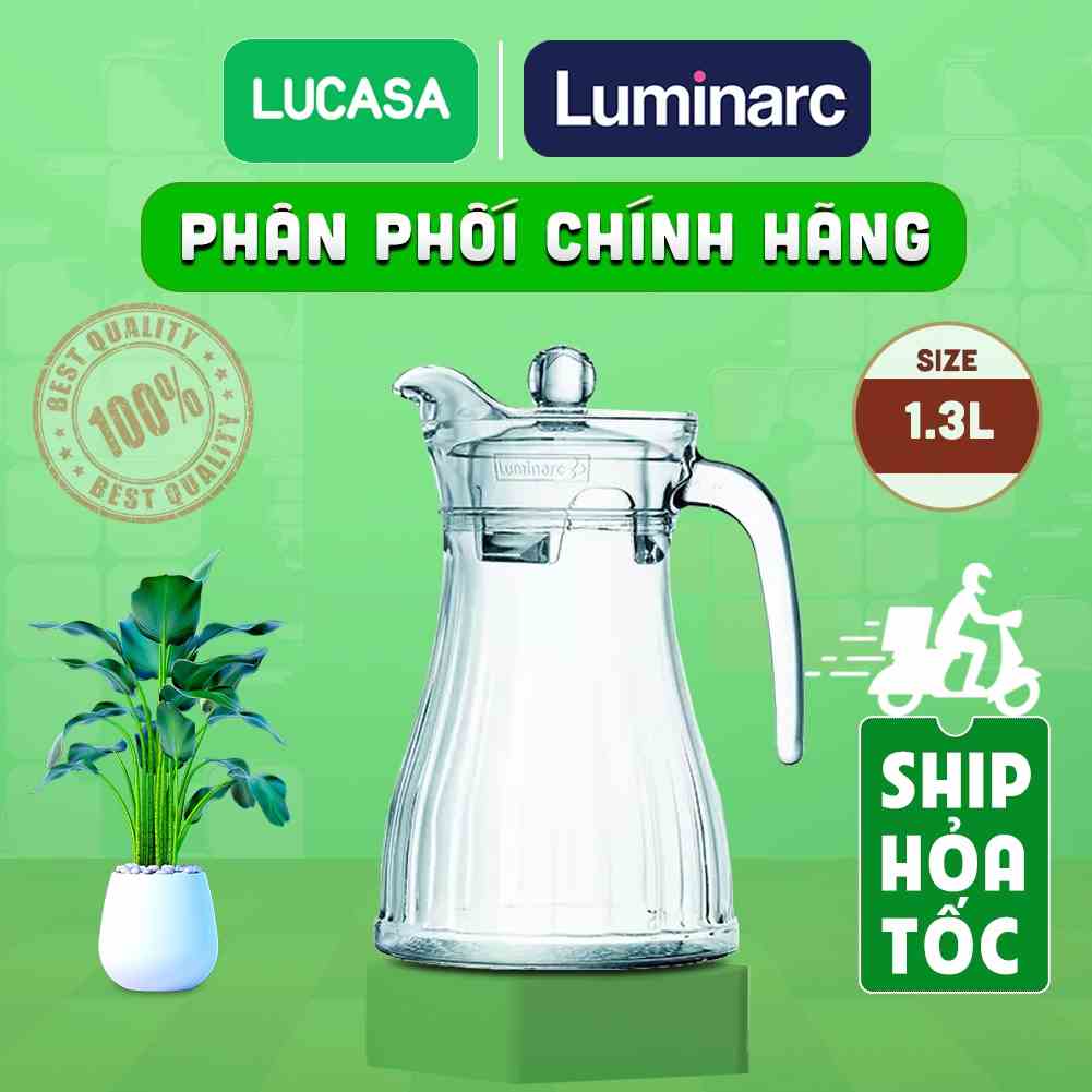 [Mã BMLTA35 giảm đến 35K đơn 99K] Bình Nước Thủy Tinh Luminarc Bucolique 1.3L - L1806 | Phân Phối Chính Hãng