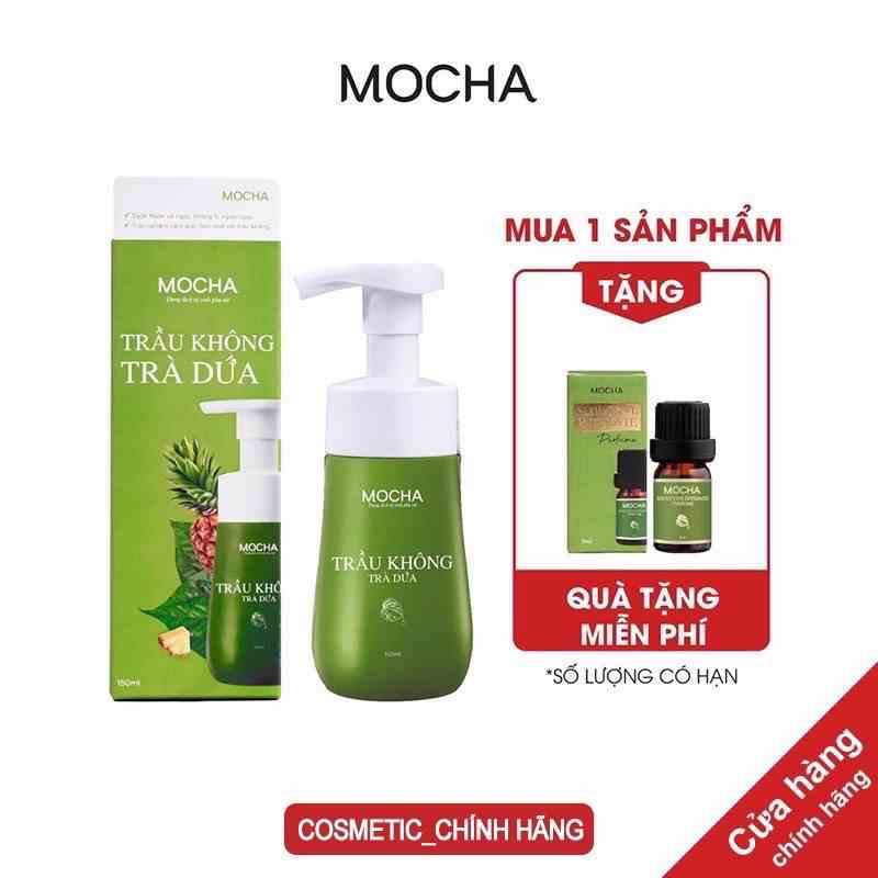 [MUA 1 ĐƯỢC 2] Dung Dịch Vệ Sinh Trầu Không Trà Dứa Mocha, Dạng Bọt Tự Nhiên Siêu Dày Siêu Mịn Đầu Tiên Và Độc Quyền