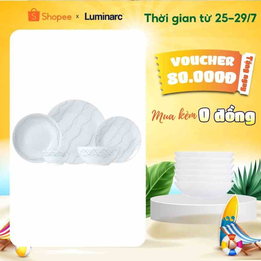 Bộ Bàn Ăn Tô Chén Đĩa Diwali Marble 12 món - LUDIMA12M