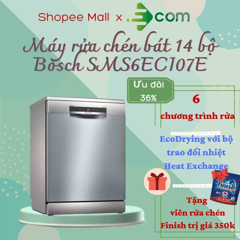 Máy rửa chén bát Bosch SMS6ECI07E 14 bộ - Hàng chính hãng bảo hành 3 năm