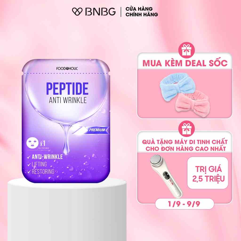 Mặt Nạ Peptide Trẻ Hóa, Lấp Đầy Vết Nhăn Foodaholic Peptide Anti Wrinkle Mask 23ml