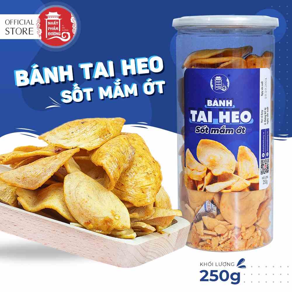 Bánh tai heo mắm ớt 250g Nhất Phẩm Đường đồ ăn vặt tuổi thơ