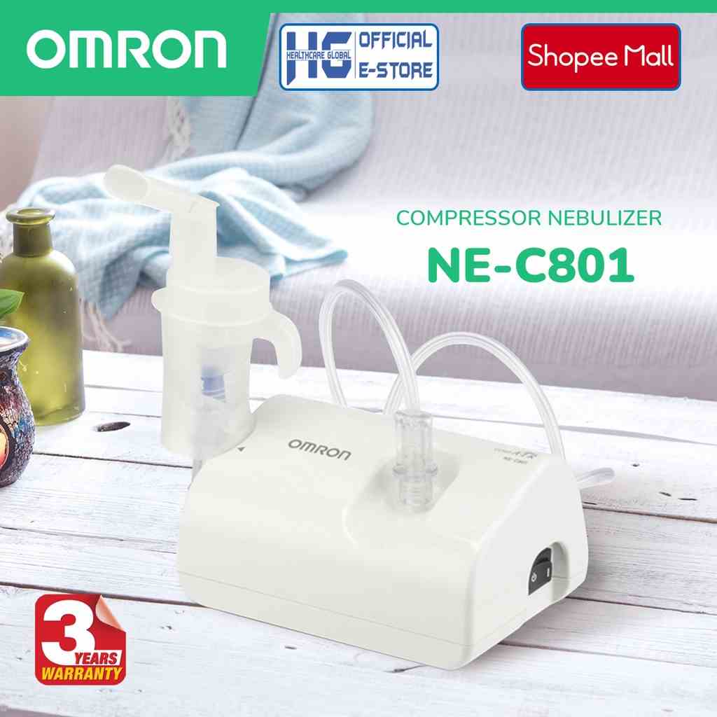 Máy Xông Mũi Họng , Khí Dung Omron NE-C801 | Thiết Kế Nhỏ Gọn Và Tiện Dụng - Điều Trị Các Bệnh Về Đường Hô Hấp Hiệu Quả