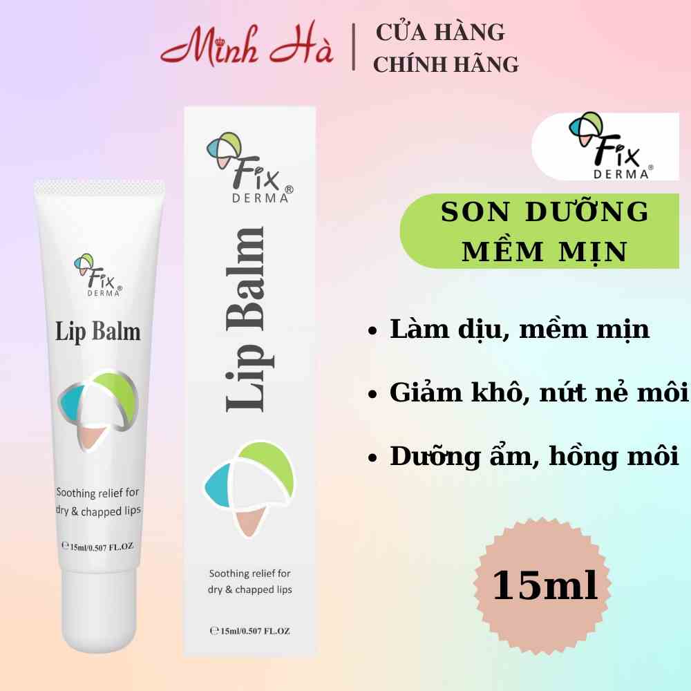 Son dưỡng Fixderma Lip Balm 15ml giúp mềm mượt chống khô và nứt nẻ