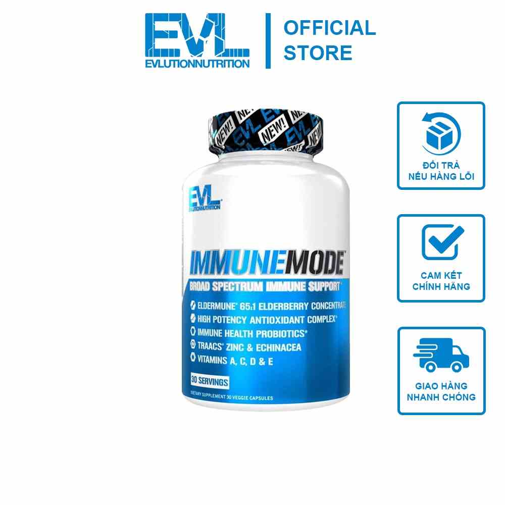 [Mã BMLTA35 giảm đến 35K đơn 99K] Viên Uống EVL IMMUNE MODE 30 VIÊN Tăng Cường Hệ Miễn Dịch - Từ Mỹ