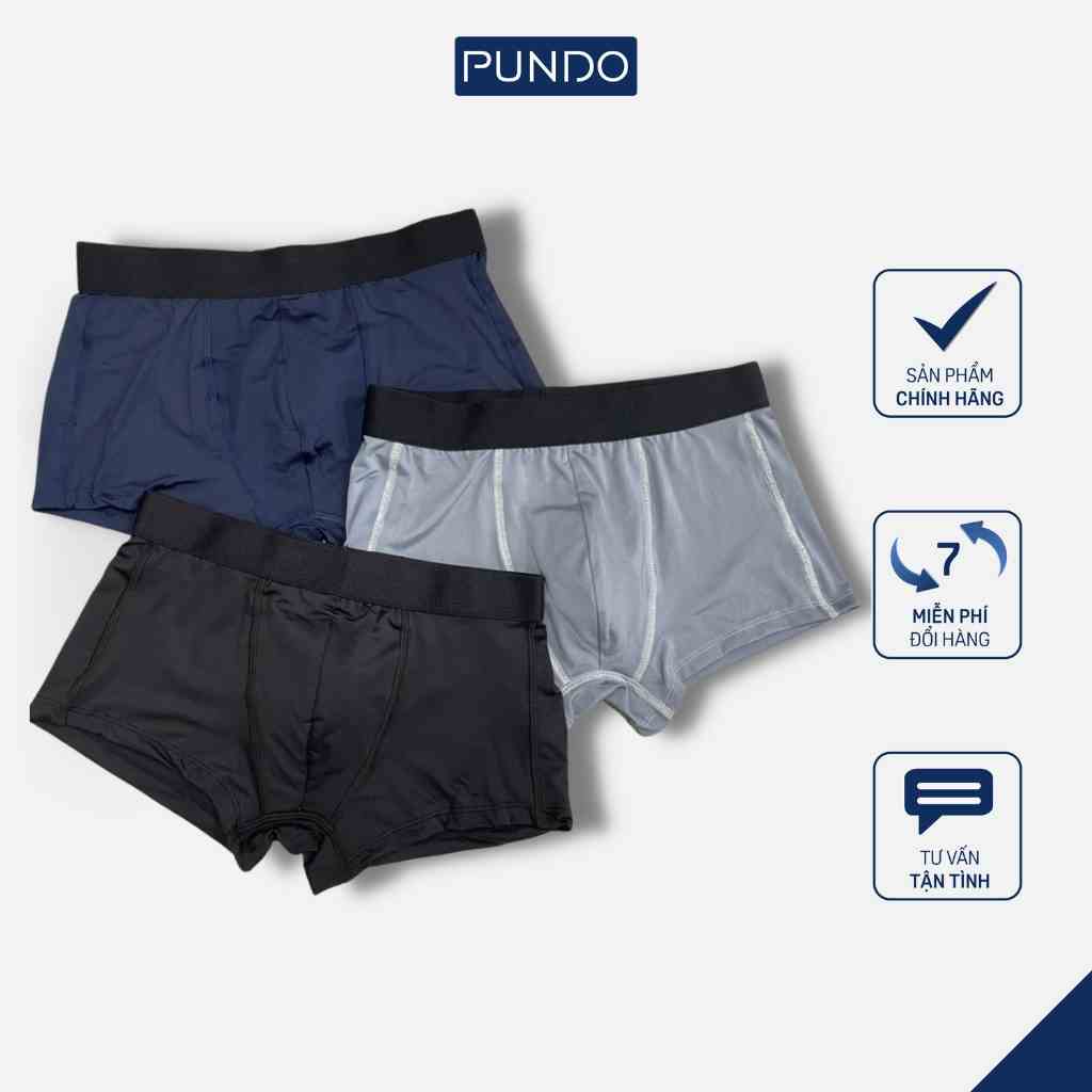 Quần boxer nam PUNDO chất thun lạnh cao cấp co giãn 4 chiều thoải mái thấm hút tốt QLPD02