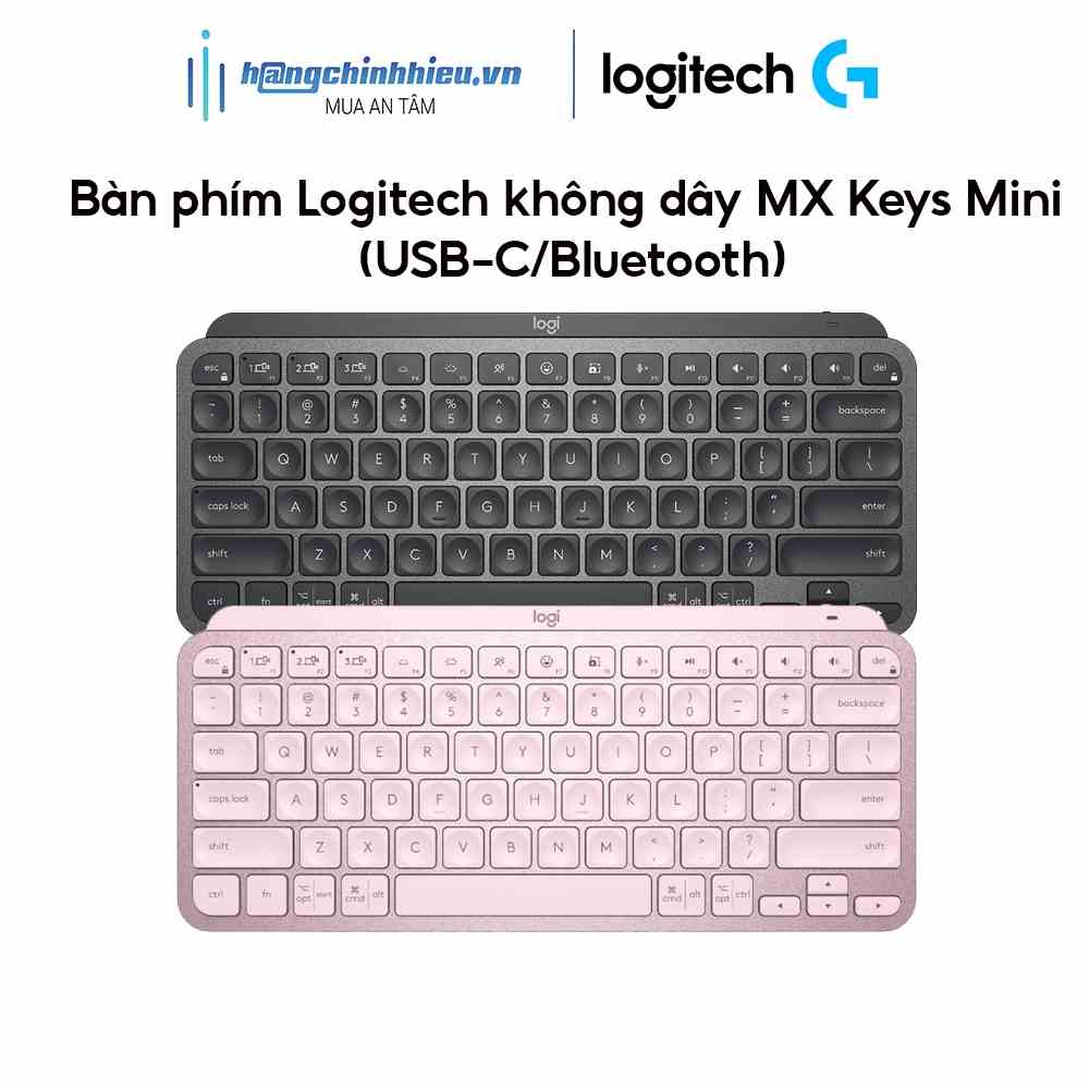 [Mã BMLTB200 giảm đến 100K đơn 499K] Bàn phím Logitech không dây MX Keys Mini (USB-C/Bluetooth)