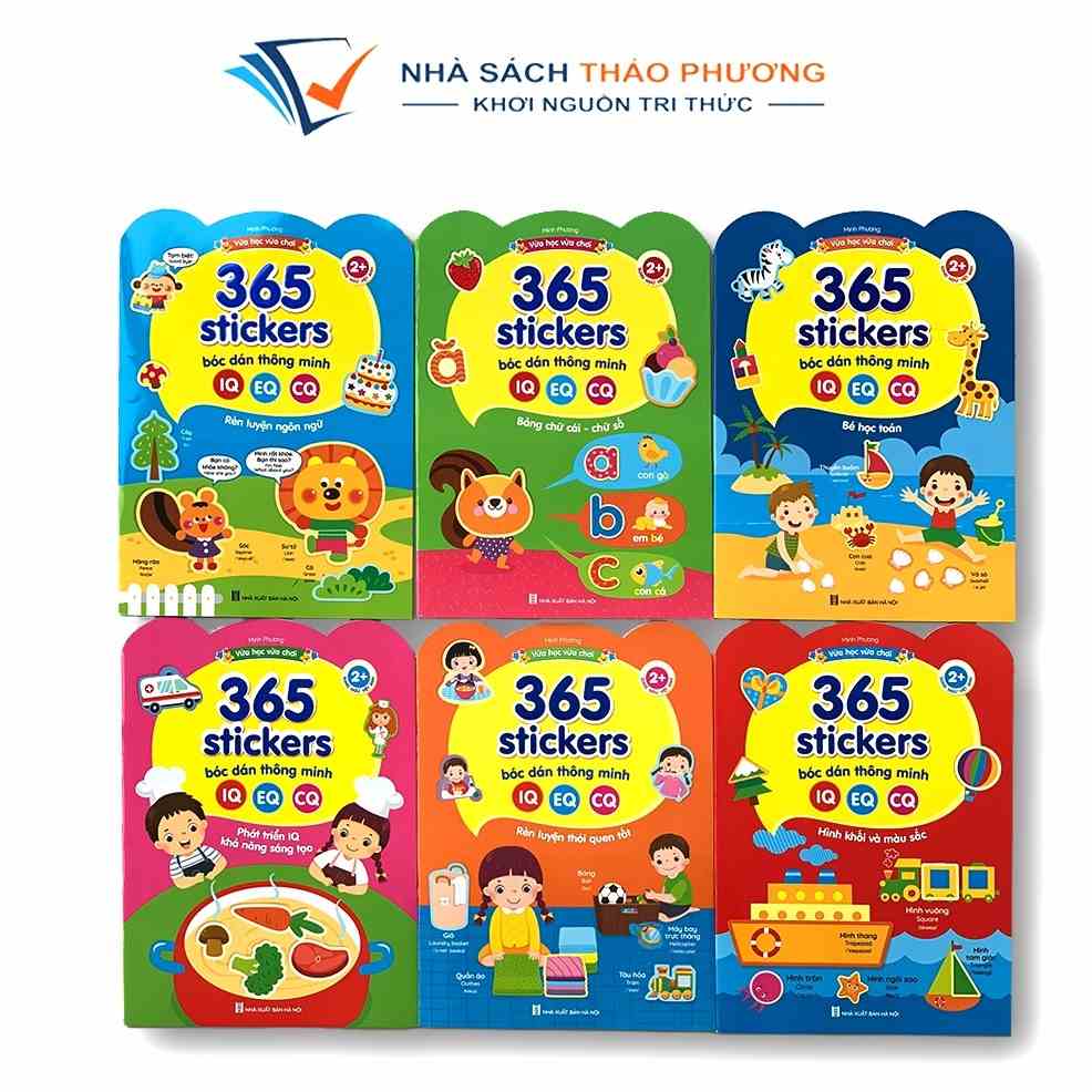 Sách - 365 Sticker bác dán thông minh IQ EQ CQ