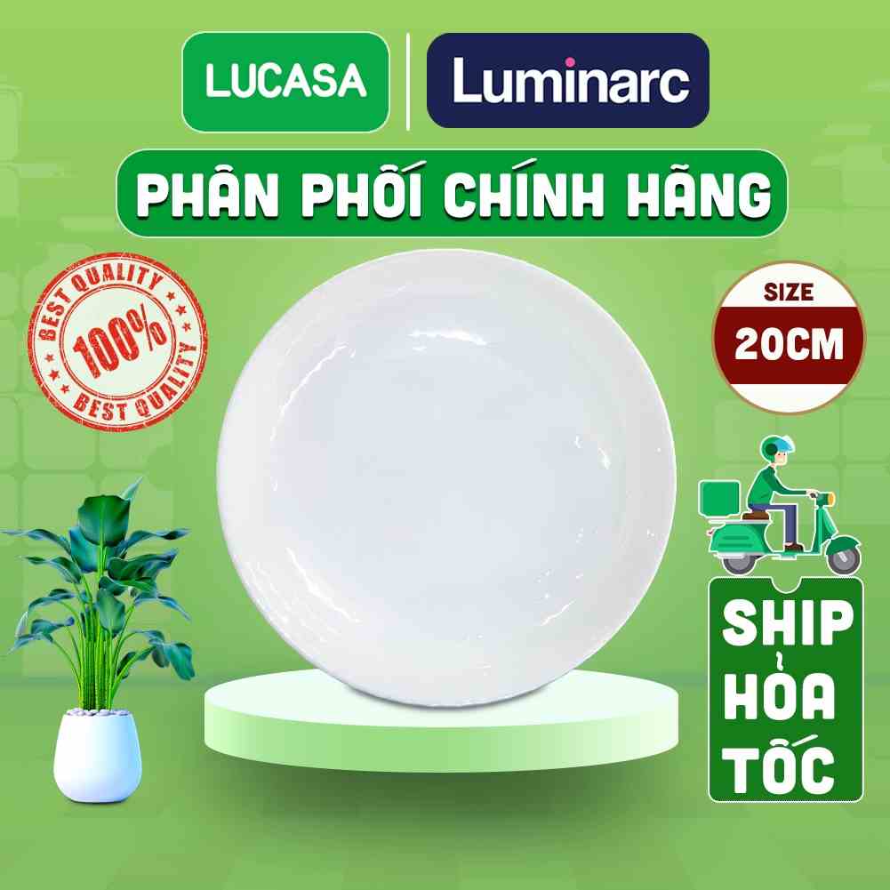 [Mã BMLTA35 giảm đến 35K đơn 99K] Bộ 6 Đĩa sâu Thủy Tinh Luminarc Diwali Precious 20cm - BOL1664 | Phân Phối Chính Hãng