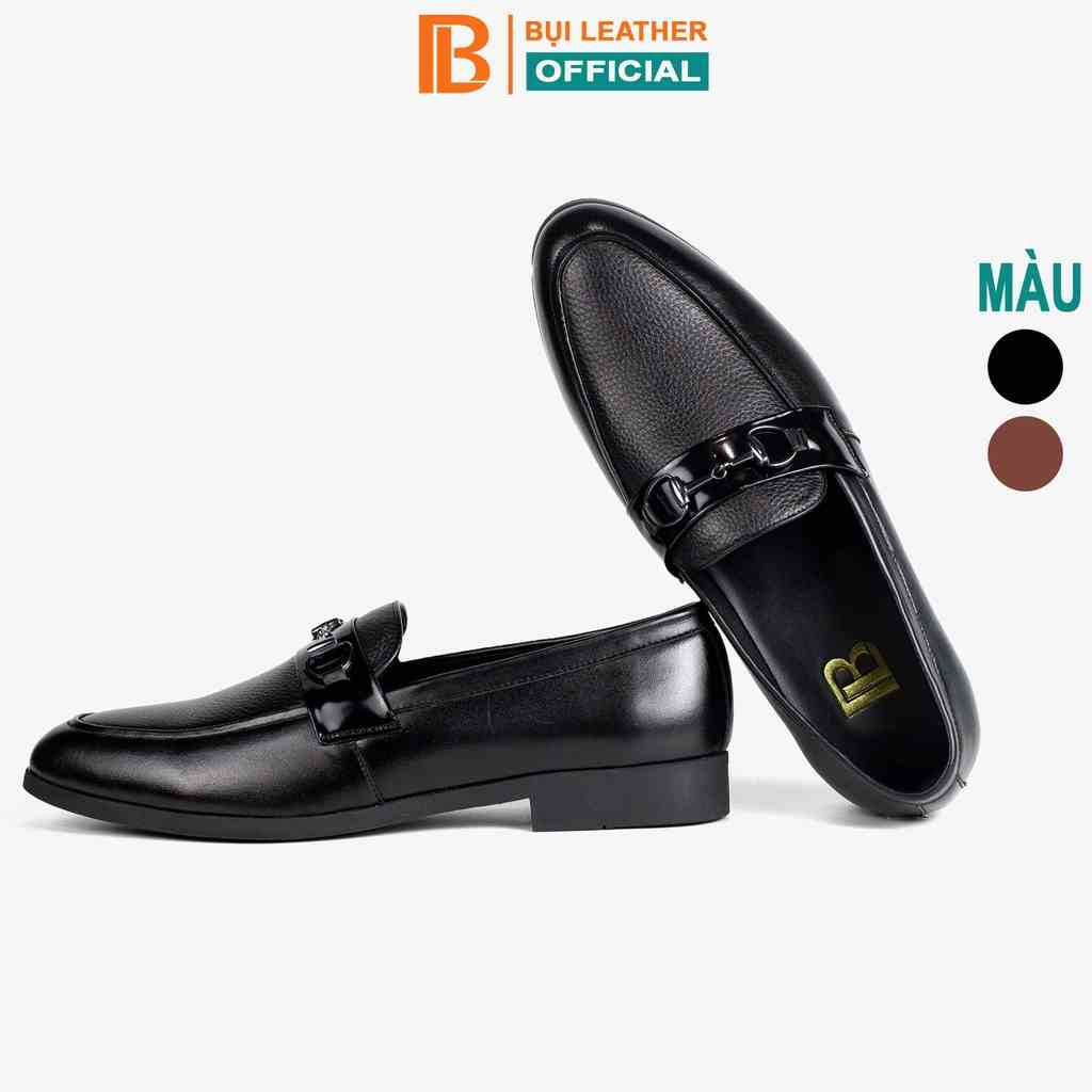 Giày lười nam da bò nappa cao cấp G121 Bụi leather- hộp sang trọng - Bảo hành 12 tháng