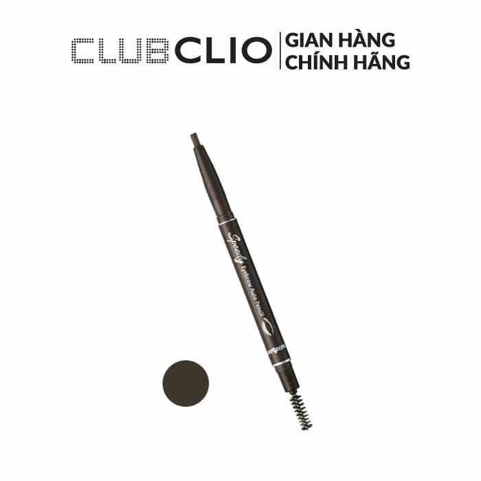 [Mã BMLTA35 giảm đến 35K đơn 99K] Chì Chân Mày Peripera Speedy Eyebrow Auto Pencil 001 Black Brown 0.14g