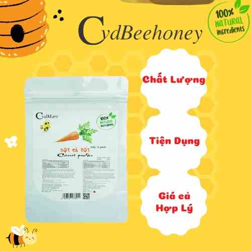 [Mã BMLTB35 giảm đến 35K đơn 99K] Bột Cà Rốt CvdBeehoney 100g