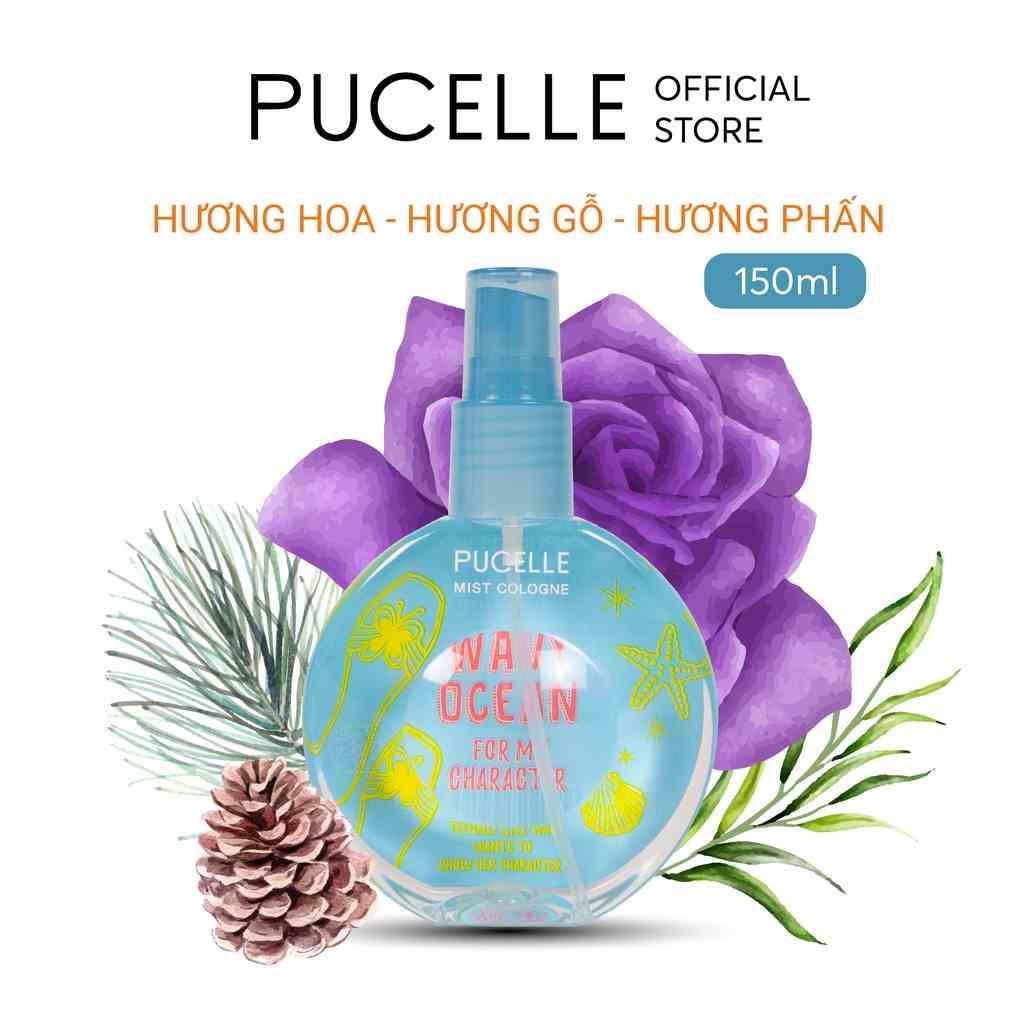 [Mã BMLTA35 giảm đến 35K đơn 99K] Nước Hoa PUCELLE Mist Cologne Wavy Ocean For My Character 150ml