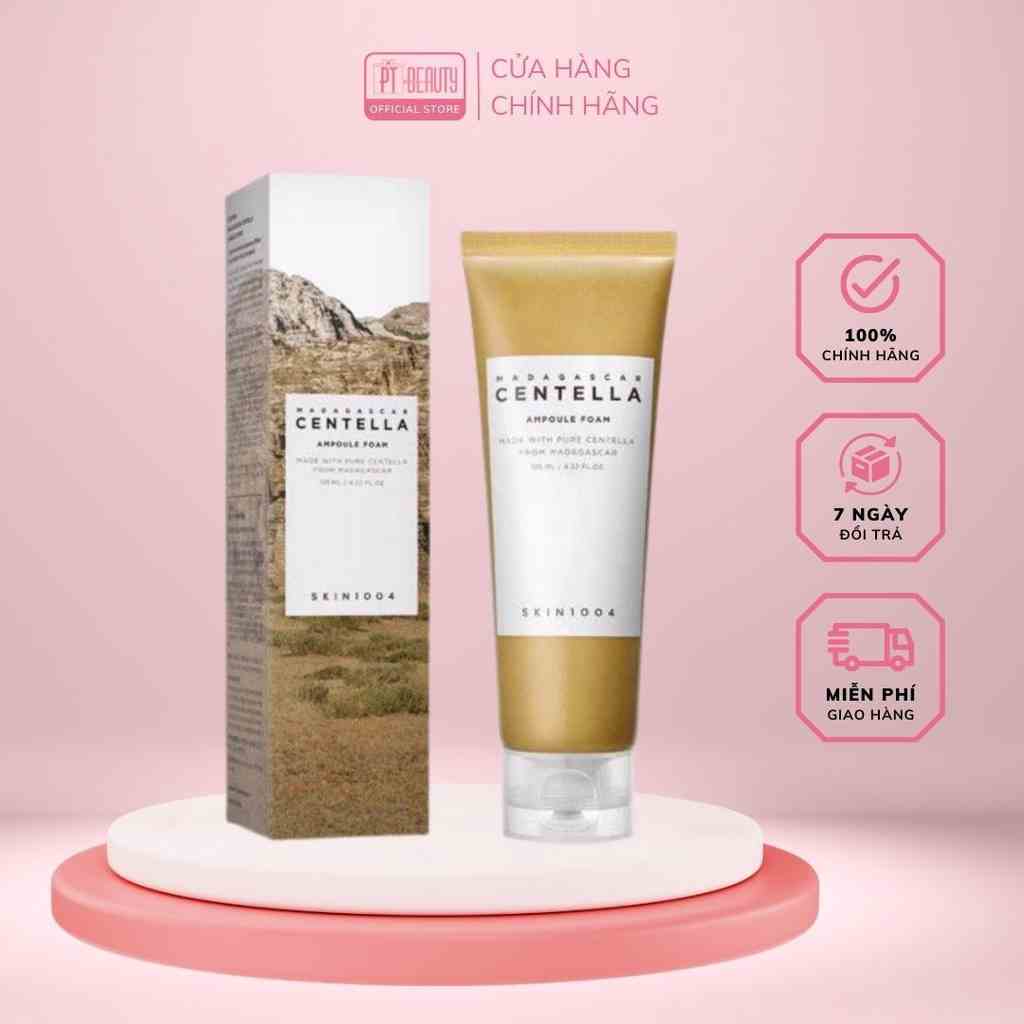 [Mã BMLTB200 giảm đến 100K đơn 499K] Sữa rửa mặt rau má Skin1004 Madagascar Centella Ampoule Foam tuýp 125ml