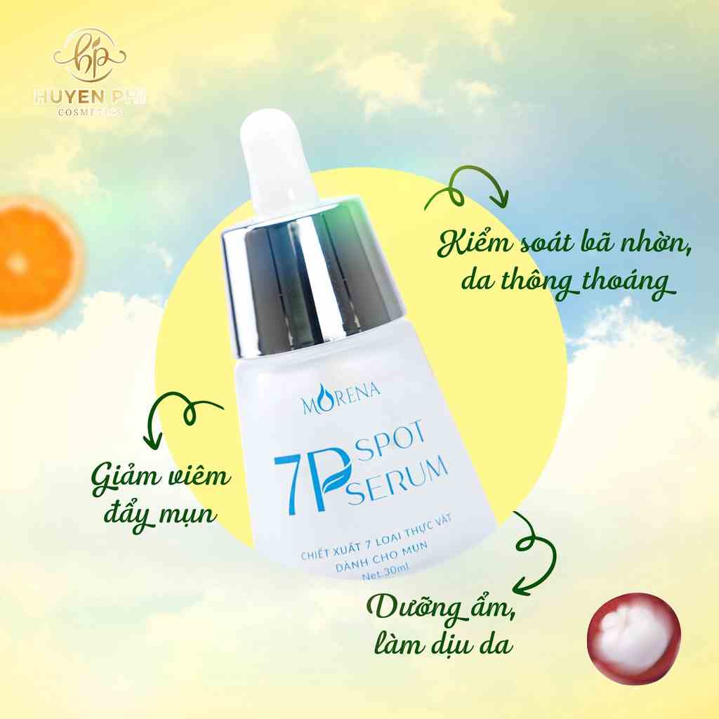 Serum đẩy mụn ẩn, giảm tiết bã nhờn dư thừa, dưỡng ẩm và hỗ trợ phục hồi da 7P SPOT SERUM 30ml - Hỗ trợ phục hồi da mụn