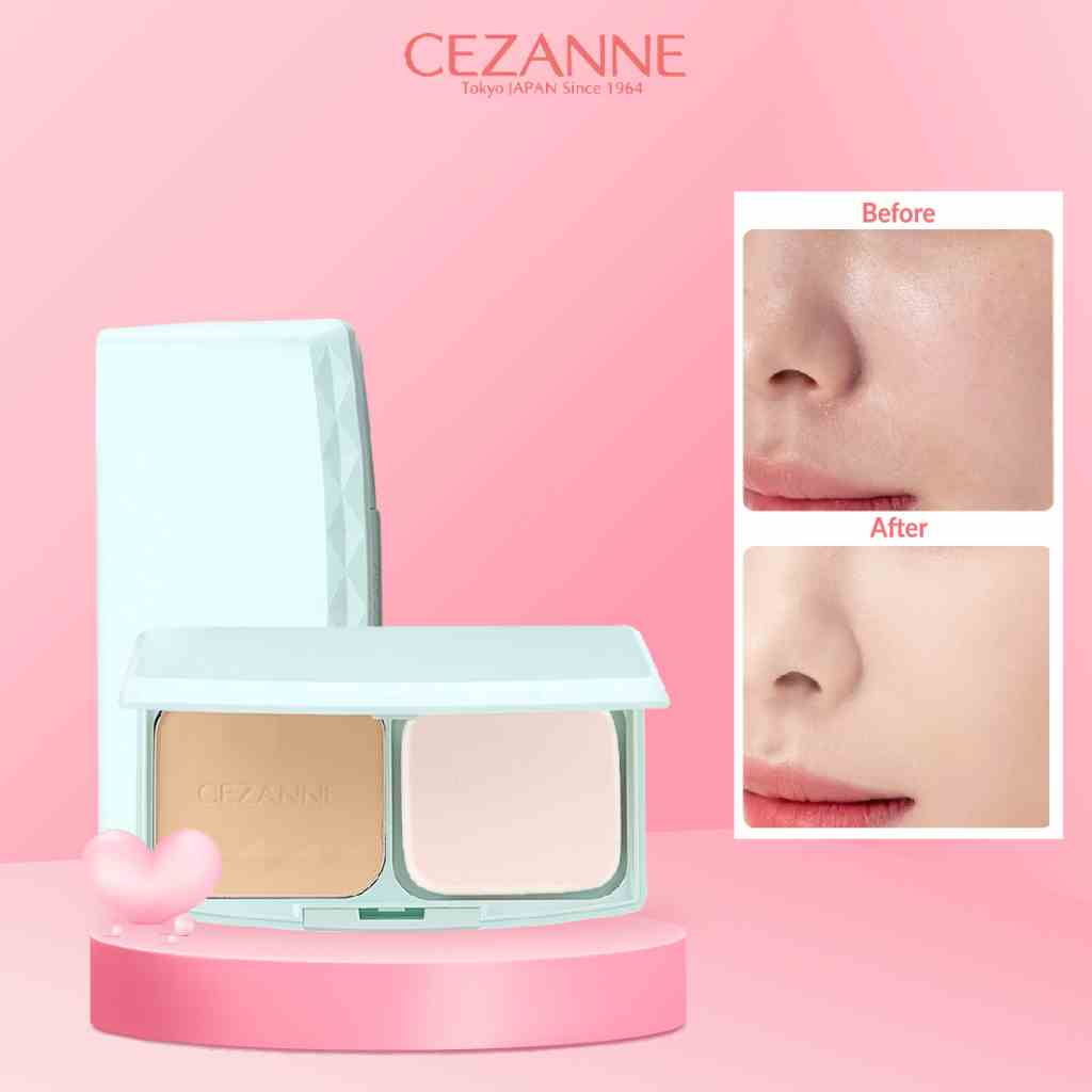 [Mã BMLTB200 giảm đến 100K đơn 499K] Phấn nền kiềm dầu Cezanne Uv Foundation Ex Plus Nhật Bản SPF 23 PA++ 11g