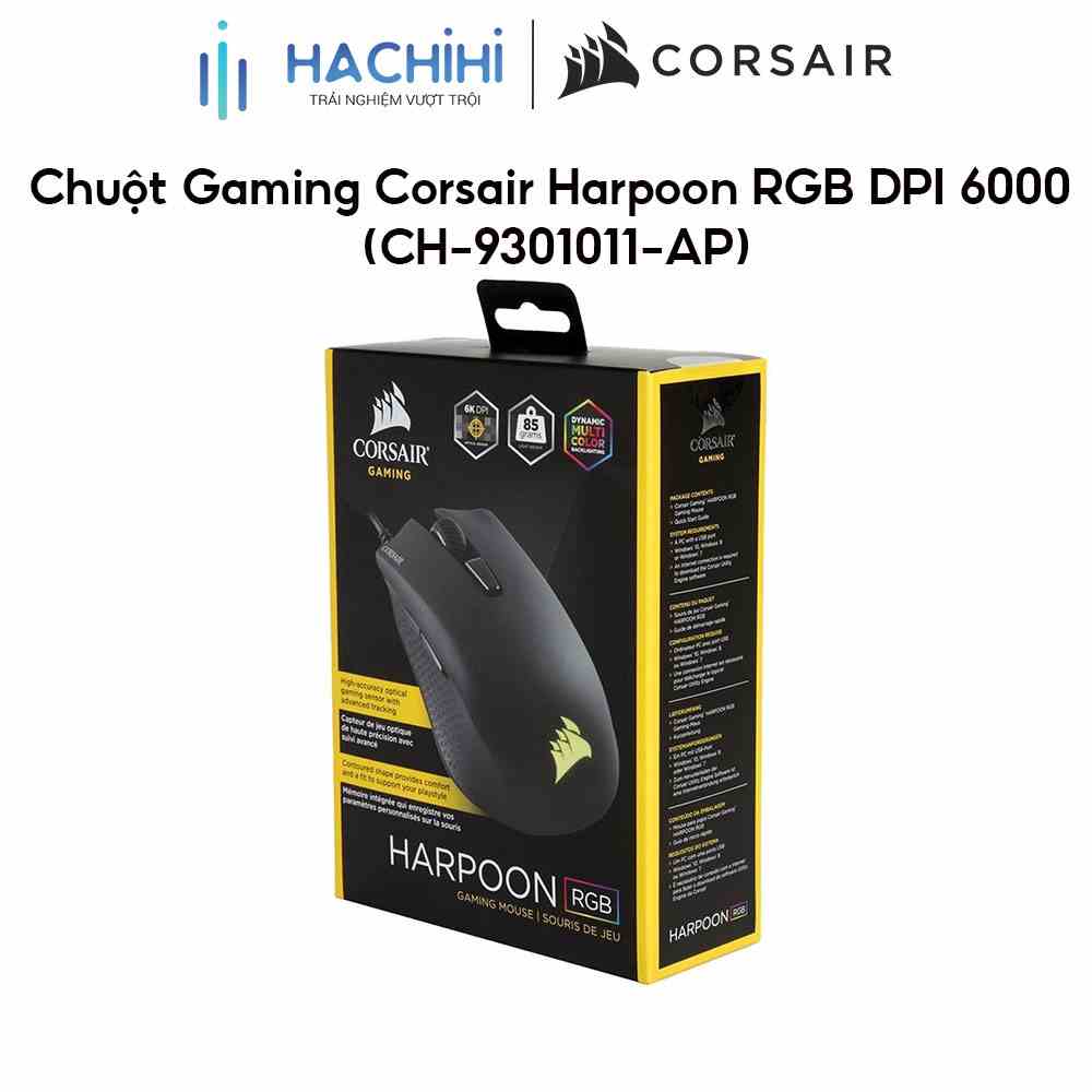 Chuột Gaming Corsair Harpoon RGB DPI 6000 (CH-9301011-AP)