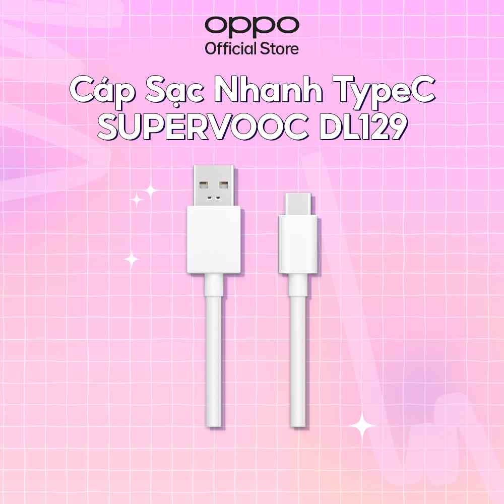 Cáp Sạc OPPO Type C Super VOOC DL129 - Hàng Chính Hãng