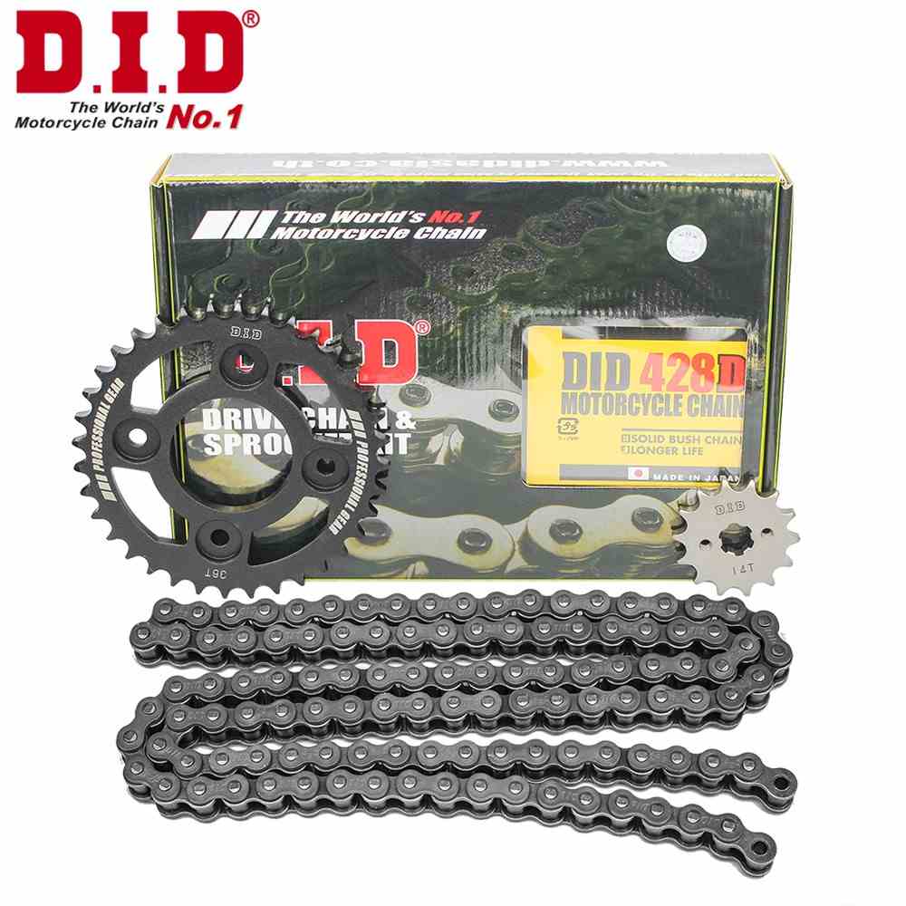 Nhông sên dĩa DID Wave 125/RS/S100/S110/RSX/alpha mới, Future 2/X/125/Neo sên đen Nhật (sên 9 ly) - Chain Made in Japan