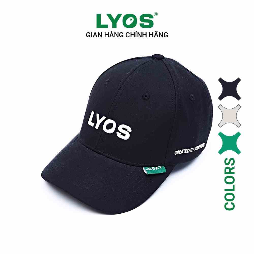 [Mã BMLTB35 giảm đến 35K đơn 99K] Nón Lưỡi Trai LYOS Basic Logo Đen/ Trắng/ Xanh lá