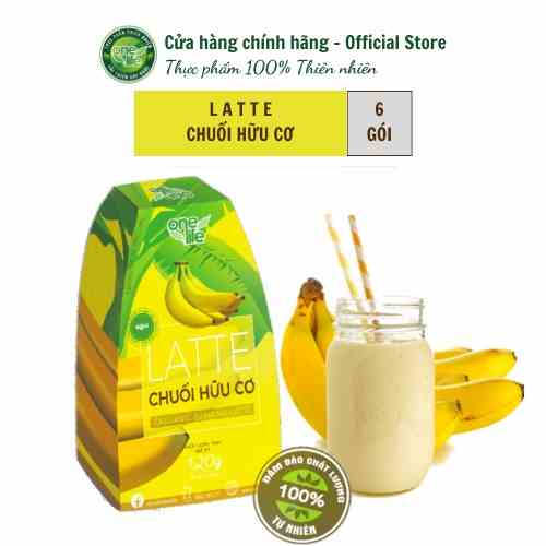 [Mã BMLTB200 giảm đến 100K đơn 499K] Hộp 6 gói Bột Kem Sữa Chuối Latte ONELIFE hòa tan uống liền, thơm ngon, béo bùi