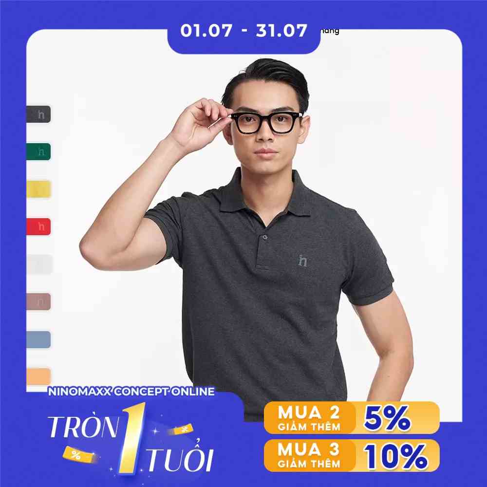 [Mã BMLT30 giảm đến 30K đơn 299K] N&M CLUB Standard Polo - Áo Polo Nam Vải Cotton Form Regular Fit 2104033