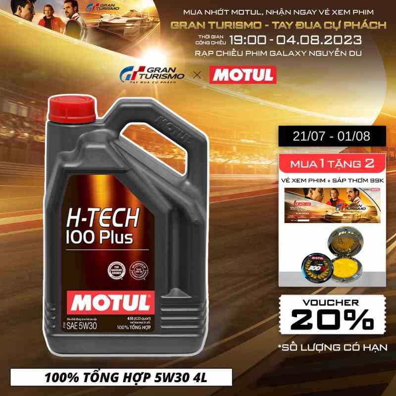 Dầu nhớt xe ô tô MOTUL H-TECH 100 PLUS 5W30 4L