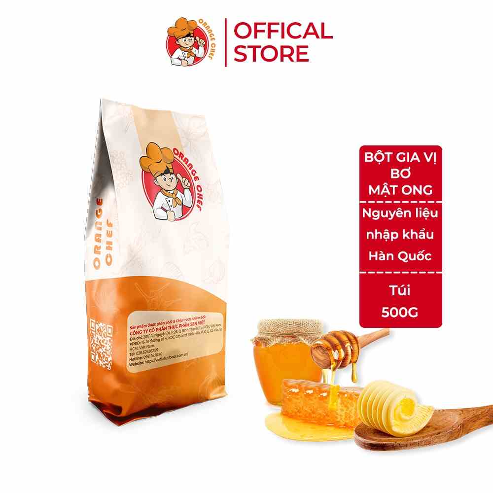 [Mã BMLTB35 giảm đến 35K đơn 99K] Bột Gia Vị Bơ Mật Ong Honey Butter Seasoning - Orange Chef 500g Túi