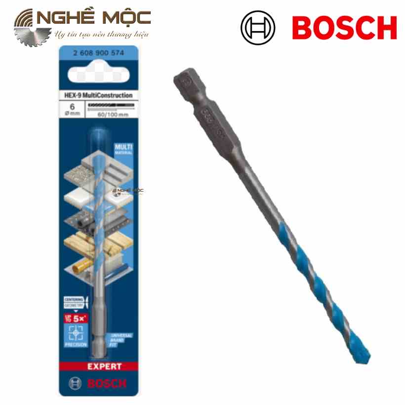 Mũi khoan đa năng HEX-9 BOSCH kích thước 6, 8, 10mmm