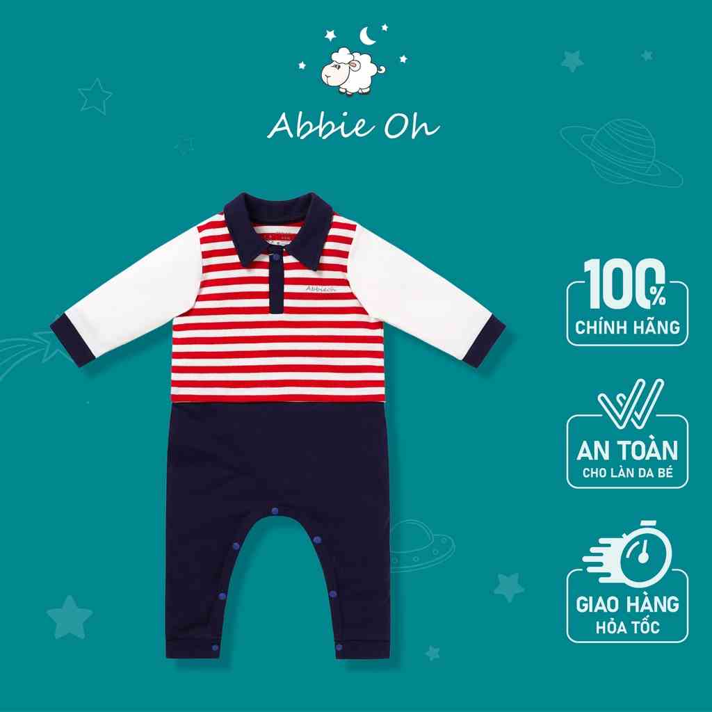 Bộ quần áo dài tay cài vai ABBIEOH chất liệu cotton cho bé trai 0 - 12 tháng BD376-AW21