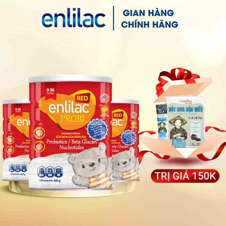 [Mã BMLTB35 giảm đến 35K đơn 99K] Sữa Enlilac Probi RED (400g) chuyên biệt cho trẻ bất dung nạp lactose