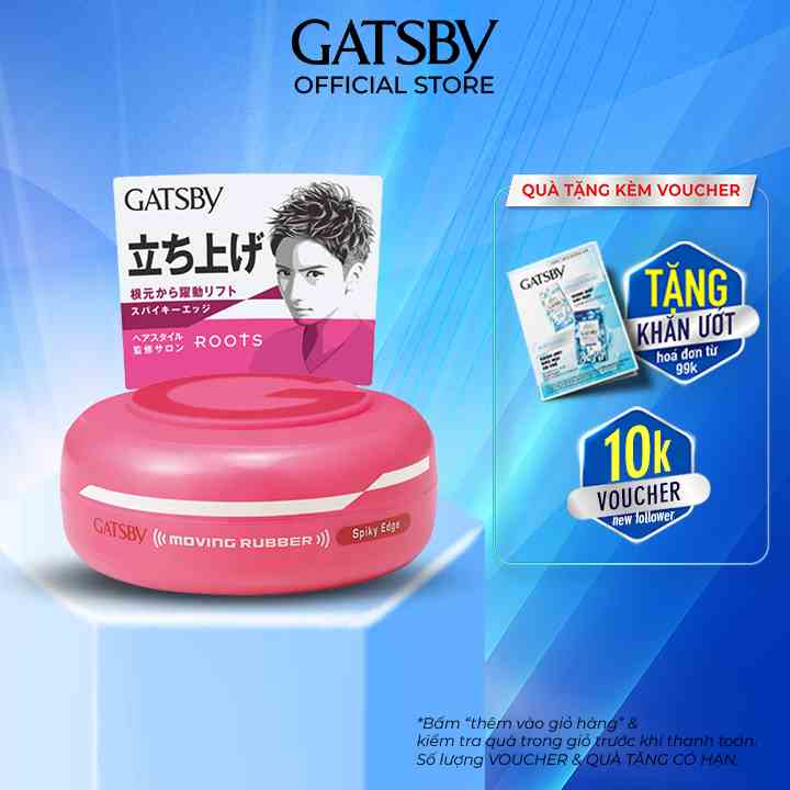 [Mã BMLTB35 giảm đến 35K đơn 99K] Wax tạo kiểu tóc GATSBY moving rubber spiky edge i 80g