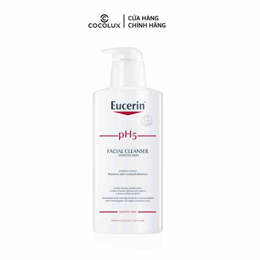 Sữa Rửa Mặt Eucerin Facial Cleanser PH5 Da Nhạy Cảm 400ml